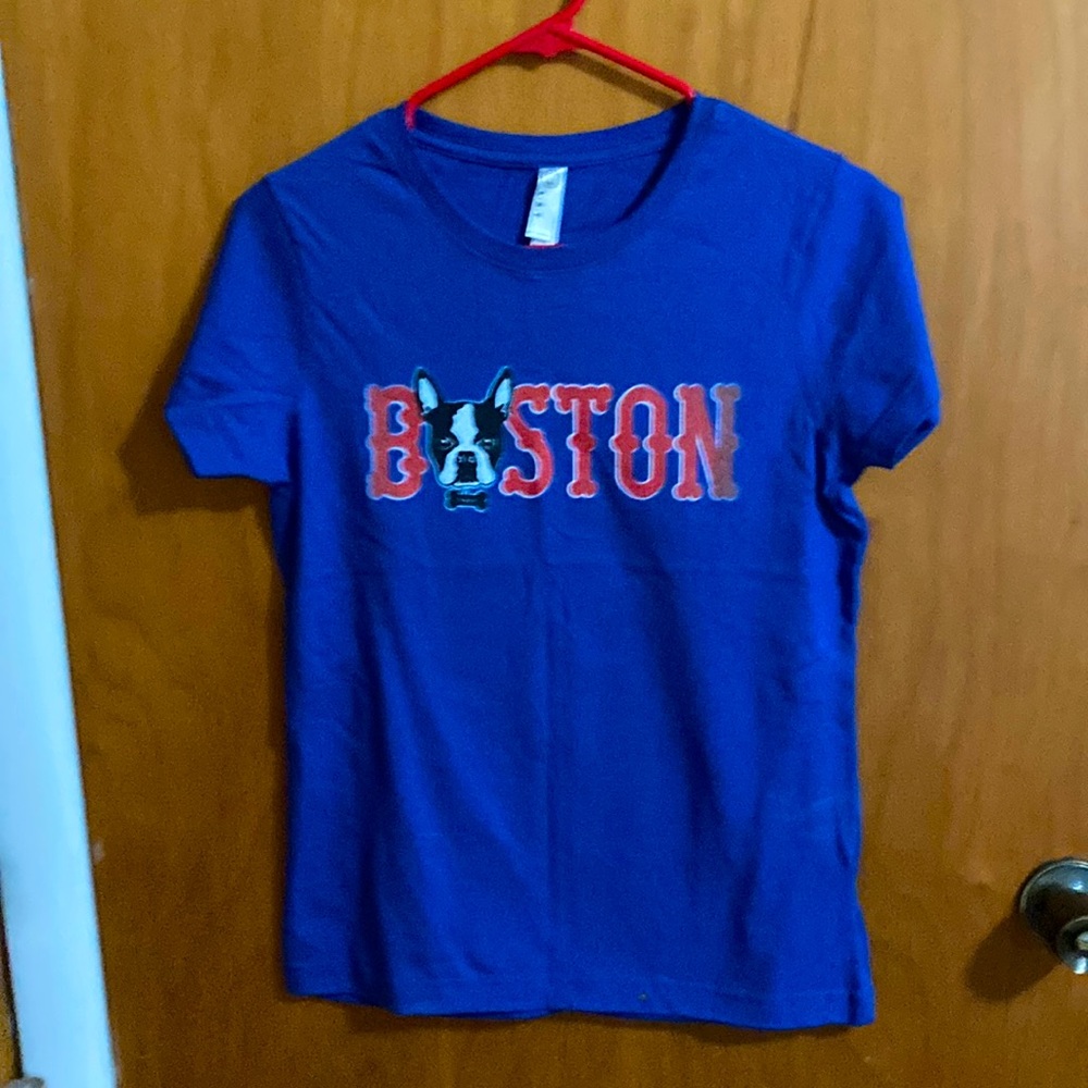 Blue Boston tee